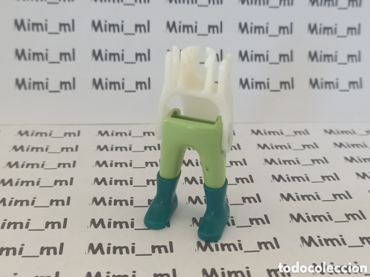 Playmobil: Playmobil piernas y botas verdes esqueleto recambios figuras hombre mujer