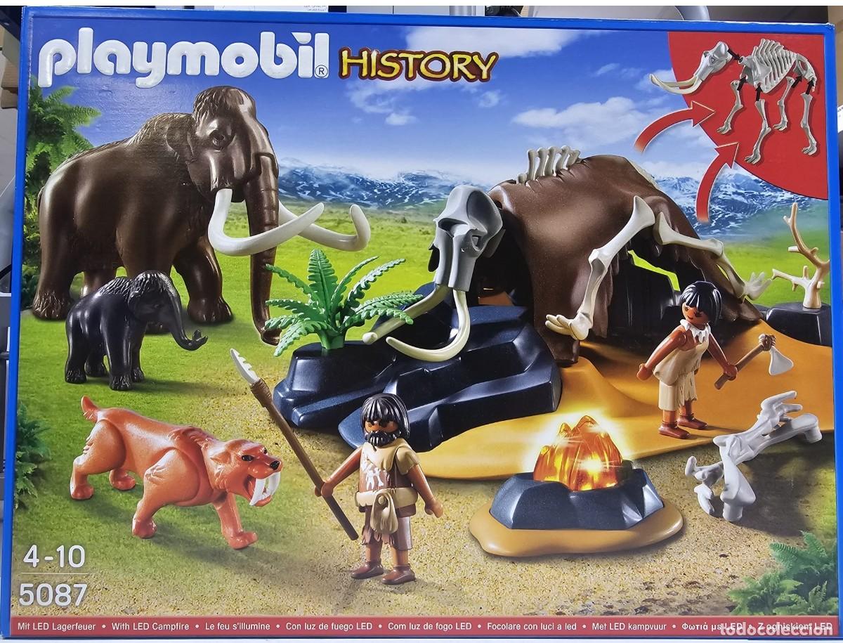 Playmobil: Playmobil - Campamento Edad de Piedra 5087, NUEVO, CERRADO, CAJA PERFECTA
