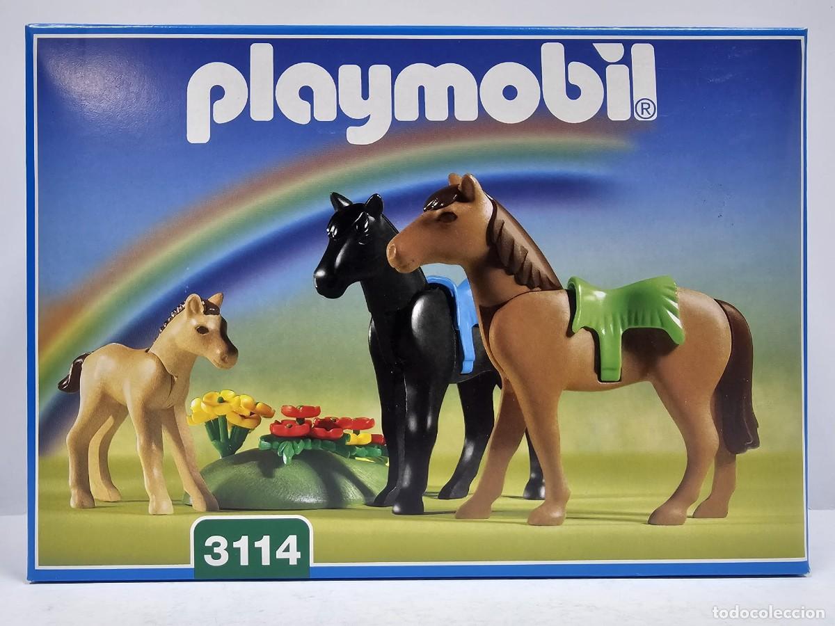 Playmobil: Playmobil - Caballos con Potrillo en el Prado 3114, NUEVO, CERRADO, CAJA PERFECTA