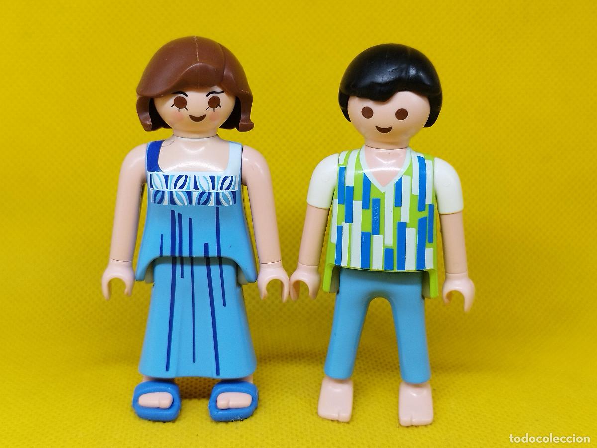 Playmobil: Playmobil Pareja con pijamas, figuras para casa de mu&ntilde;ecas