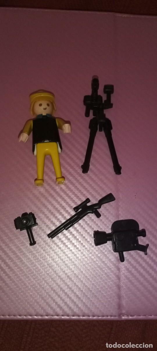 Playmobil: Playmobil Famobil C&aacute;mara Fot&oacute;grafo Safari a&ntilde;os 80.