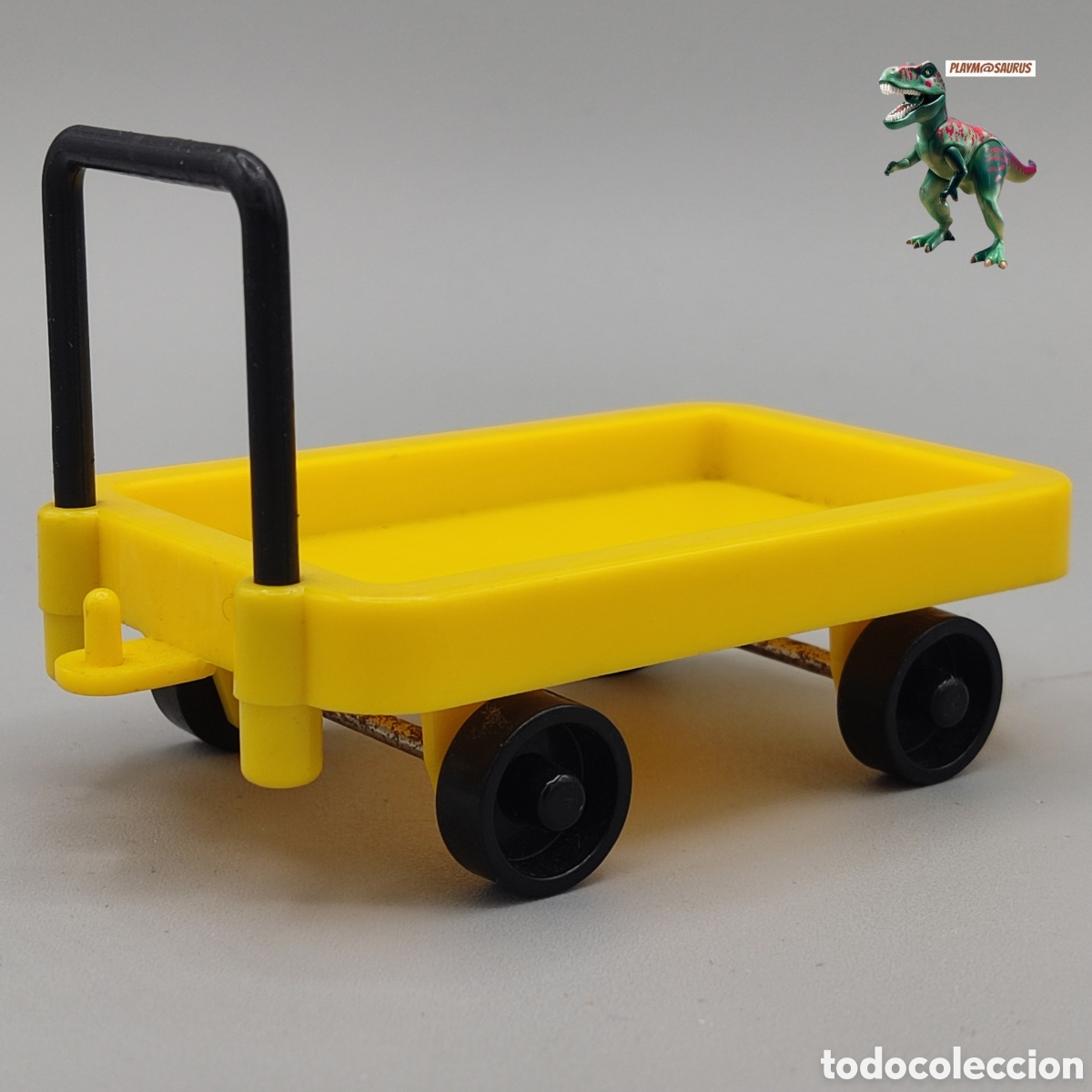 Playmobil: PLAYMOBIL carro amarillo equipajes maletas de estacion tren autobus viajeros carrito 3206 3271 3402