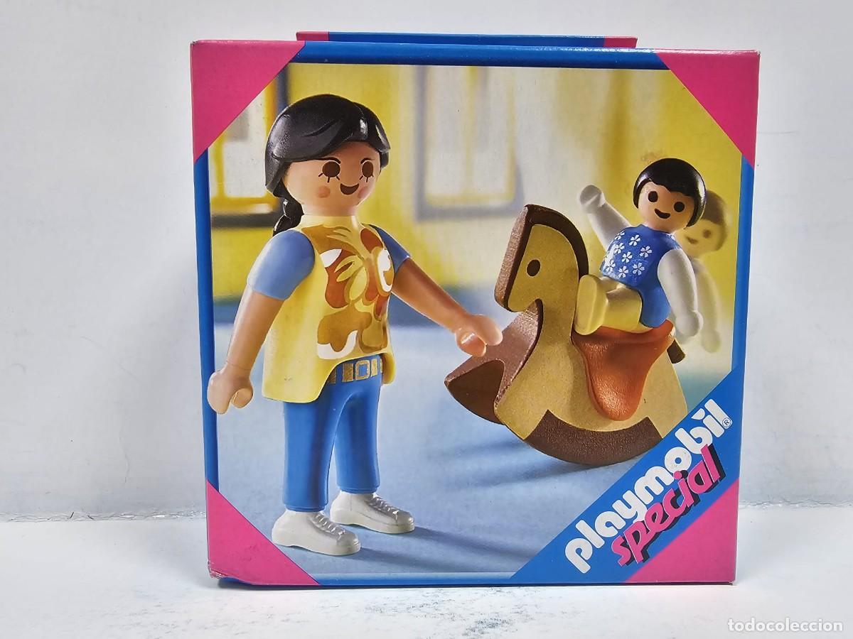 Playmobil: Playmobil Special - Ni&ntilde;o con Caballito Balanc&iacute;n y Mam&aacute; 4744, NUEVO, Caja Cerrada.