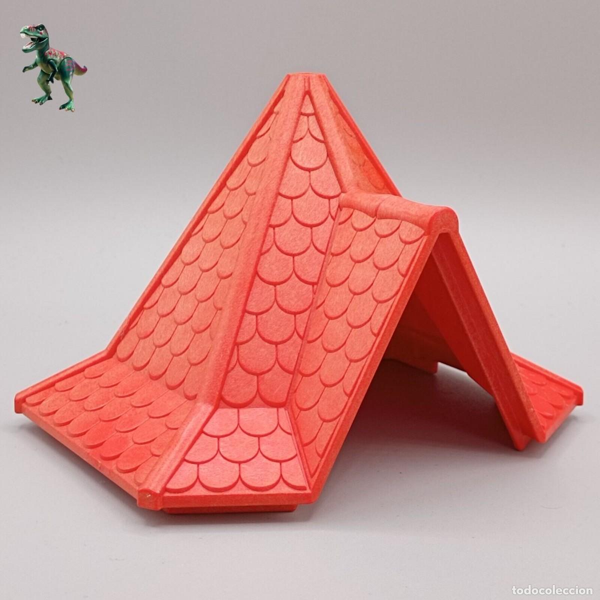 Playmobil: Playmobil 3268 tejado rojo castillo medieval pieza roja torre fortaleza system X 30248010