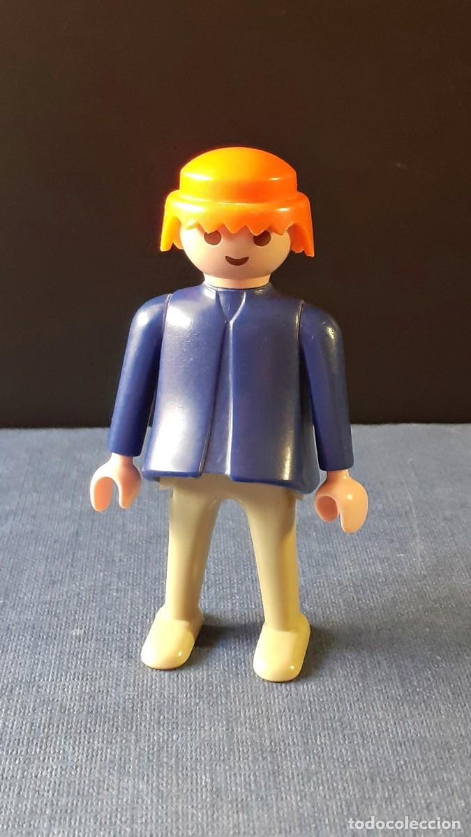 Playmobil: Mujer Rubia con Traje Azul (Playmobil Famobil Geobra 1974)