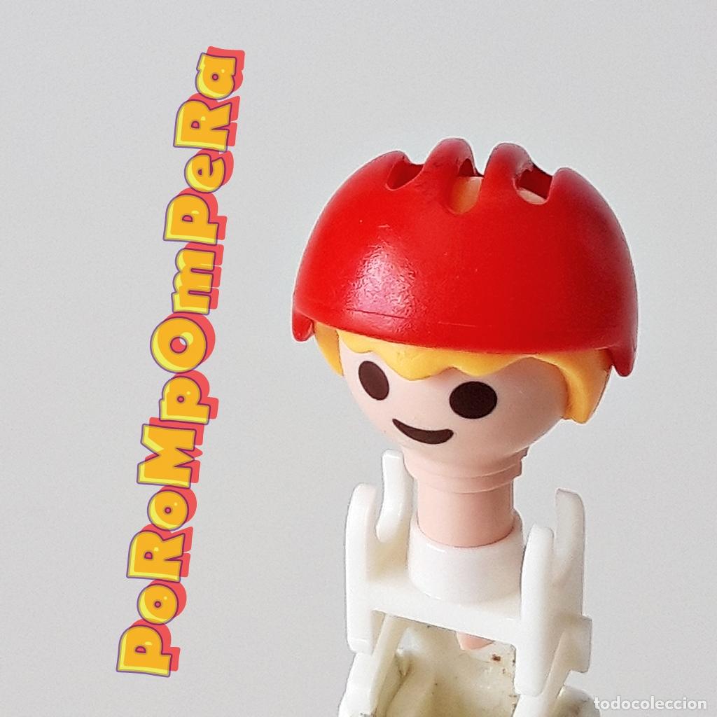 Playmobil: PLAYMOBIL CASCO INFANTIL ROJO 3685 3955 4047 4119 4132 4221 4328 4383 4612 4759 5010 5024 5711 S3