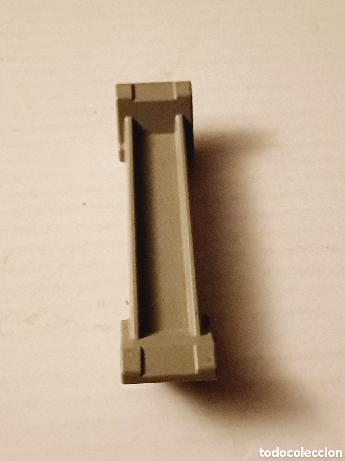 Playmobil: Pieza playmobil system X tirante uni&oacute;n pared muro enganche gris 6,5 cm largo