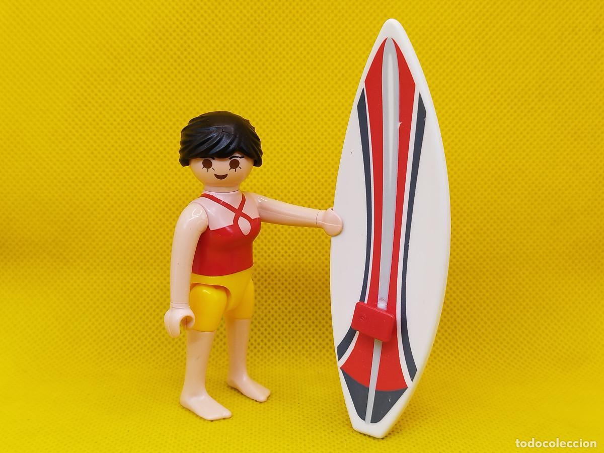 Playmobil: Playmobil mujer con tabla de Surf - Foto 3