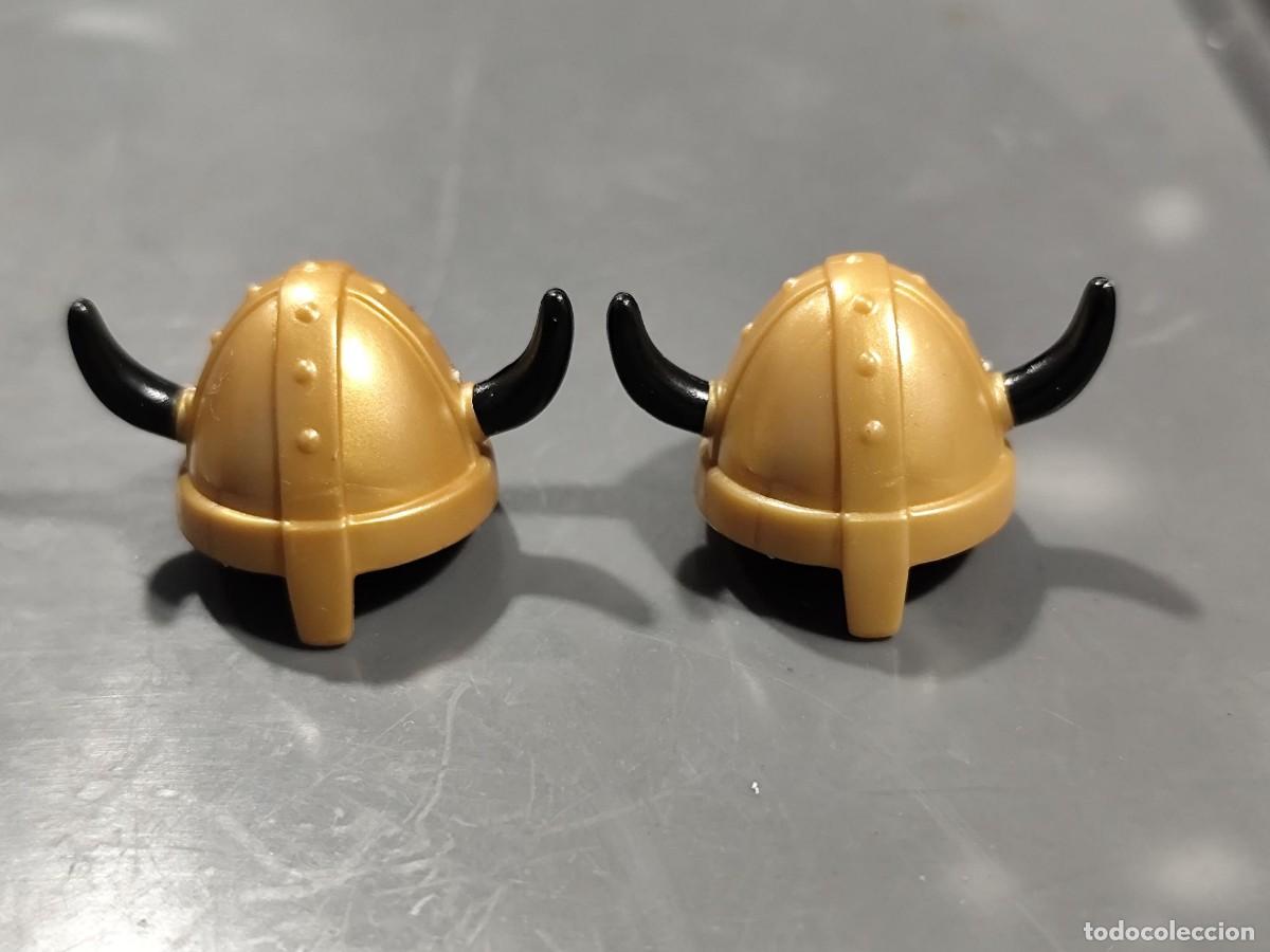 Playmobil: PLAYMOBIL 2X CASCO VIKINGO DORADO - 2/7/24