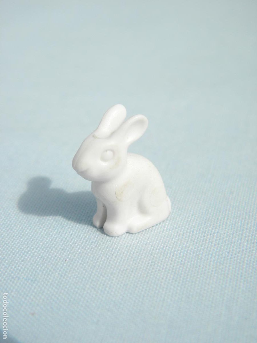 Playmobil: Antigua figura Conejo blanco cr&iacute;a de Playmobil