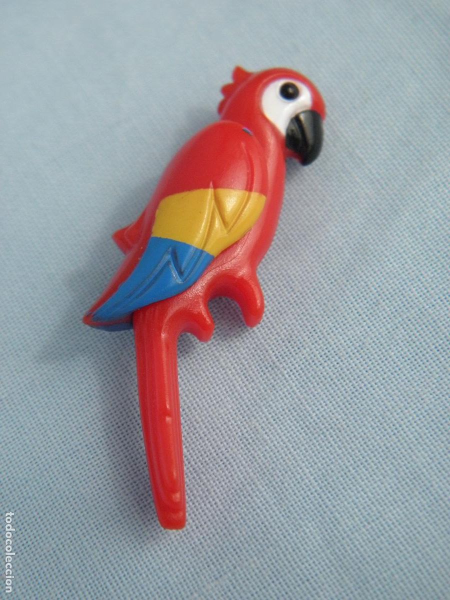 Playmobil: Antigua figura Loro Guacamayo Rojo de Playmobil