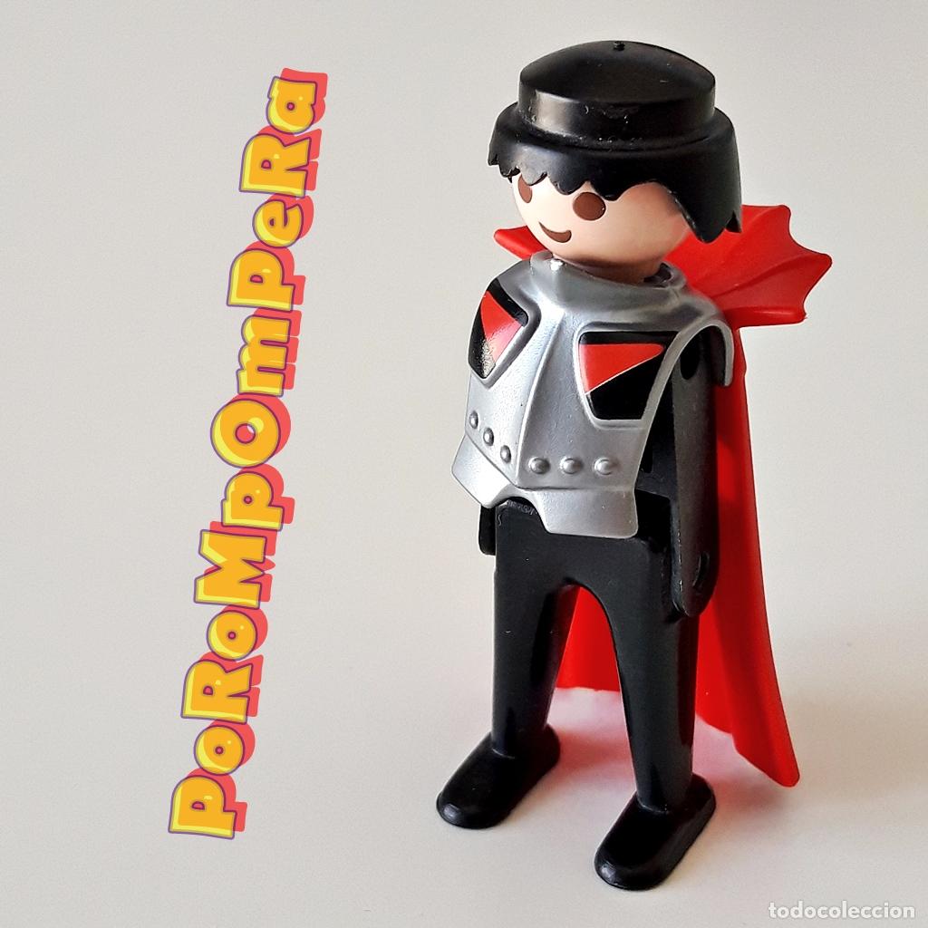 Playmobil: PLAYMOBIL PECHERA PLATEADA ARMADURA CON CAPA ROJA IDEAL CUSTOM CABALLERO MEDIEVAL CPX