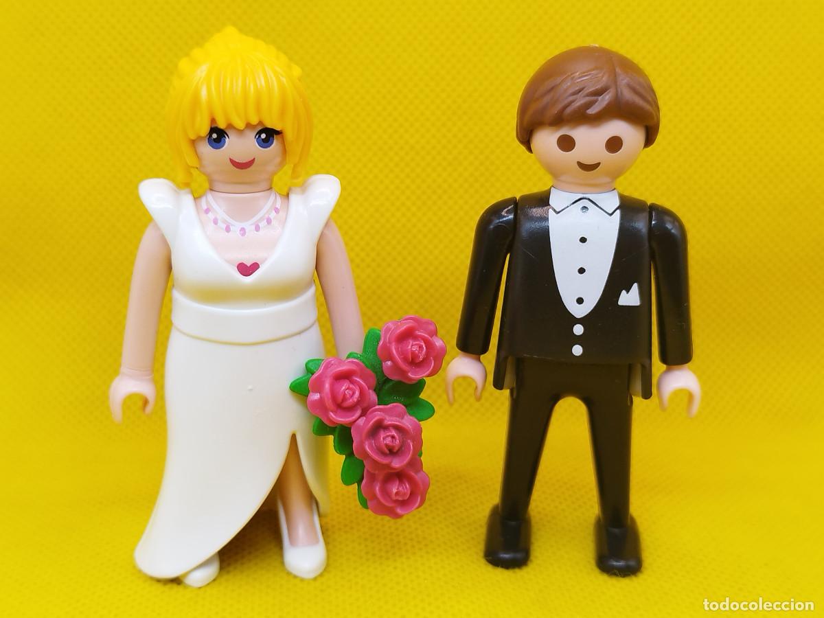 Playmobil: Playmobil Pareja de recien casados, Novios con ramo