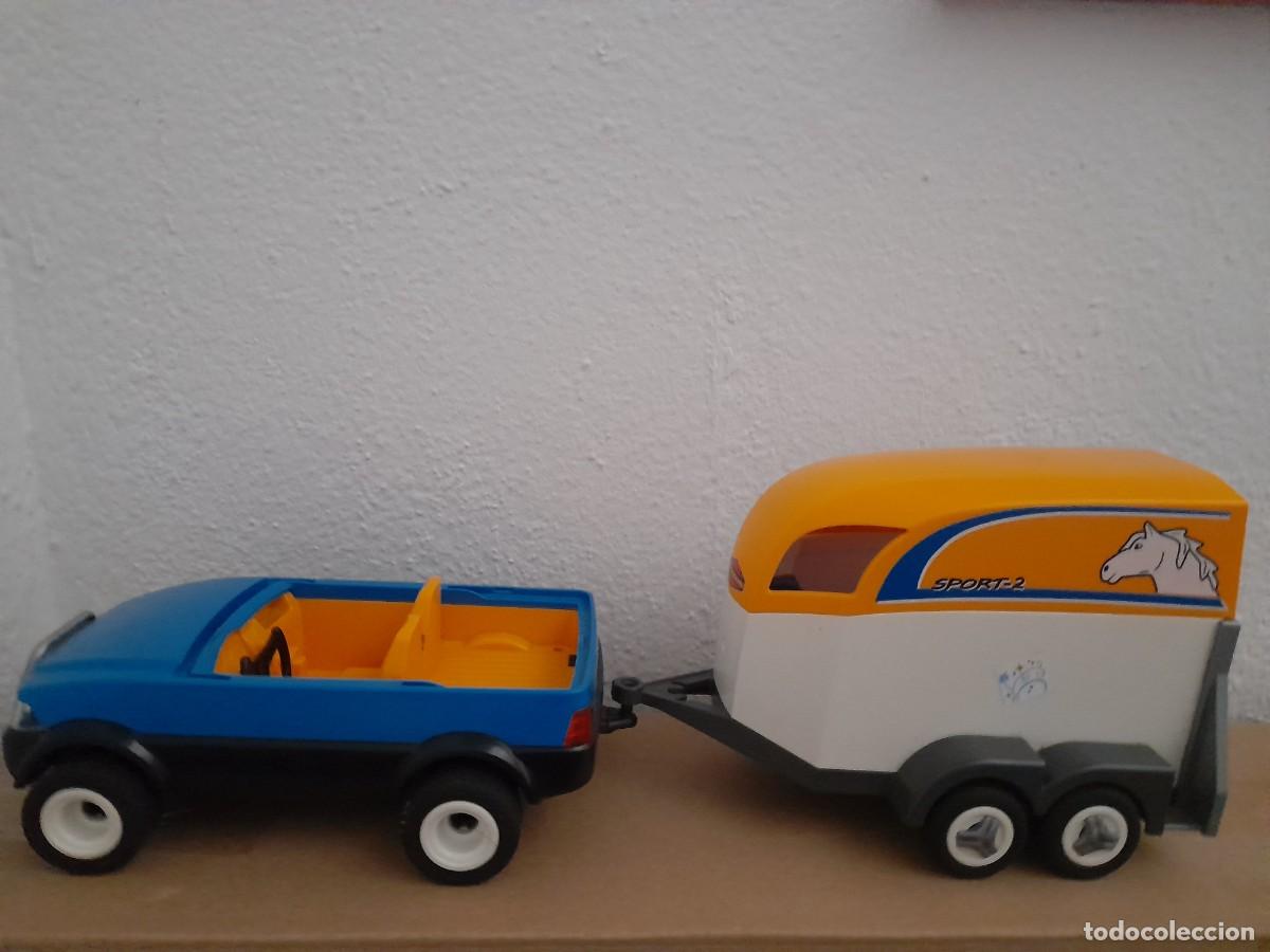 Playmobil: Playmobil vehiculo transporte de caballos