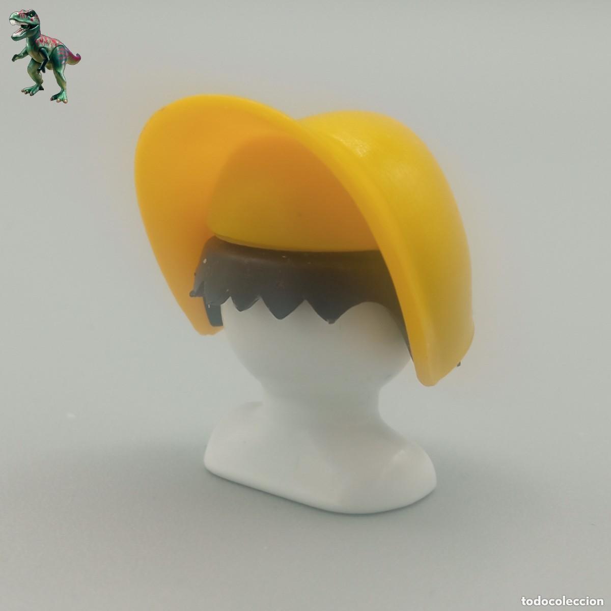 Playmobil: PLAYMOBIL Cofia Amarilla Sombrero Western Oeste Dama Paraguas Vintage Antiguo 3345 3407