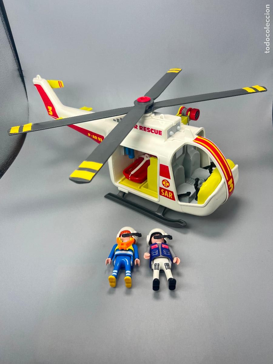 Playmobil: Playmobil 3130 helic&oacute;ptero rescate