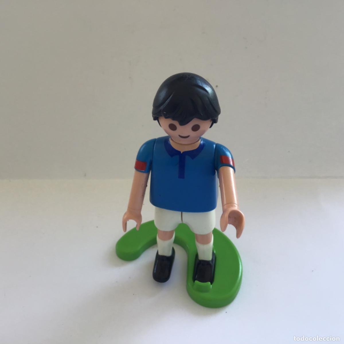 Playmobil: Playmobil Futbolista camiseta azul. F5