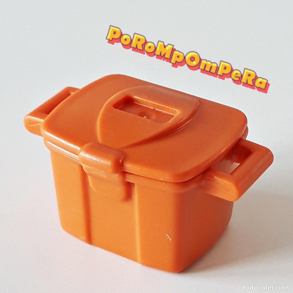 Playmobil: PLAYMOBIL CAJA NARANJA + TAPA SIMILAR 5108 5221 5418 CAJ&Oacute;N CESTA ALMACENAJE POR DETERMINAR C2+S2