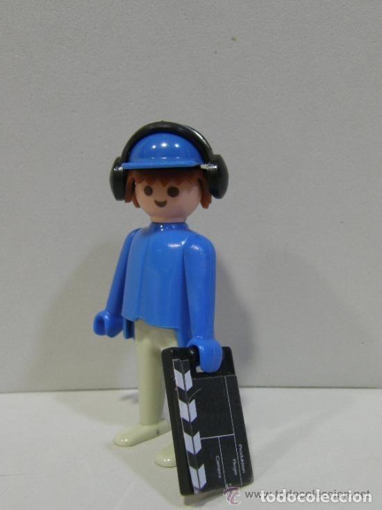 Playmobil: PLAYMOBIL MEDIEVAL FIGURA TECNICO SONIDO CLAQUETA MOCHILA TELEVISION TV PRIMERA EPOCA PIEZAS