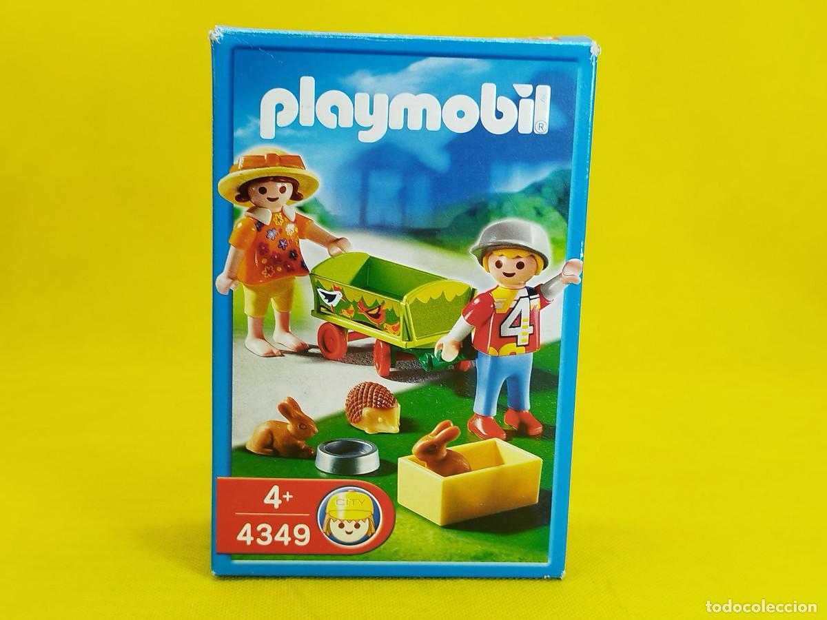 Playmobil: Playmobil Ni&ntilde;os con conejos y erizo REF 4349