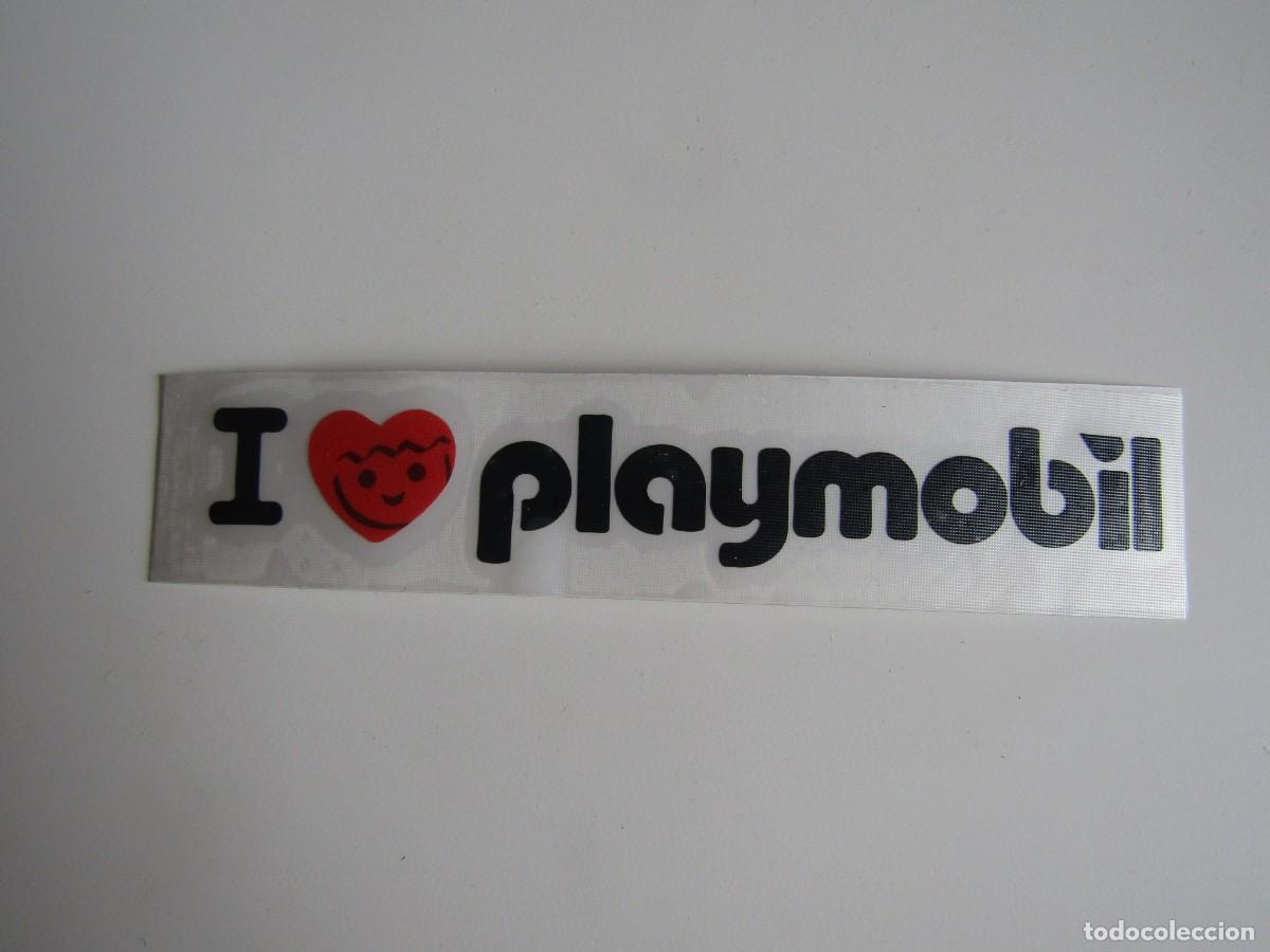 Playmobil: DIFICIL PEGATINA EN VINILO PARA CRISTAL O COCHES PLAYMOBIL RAR