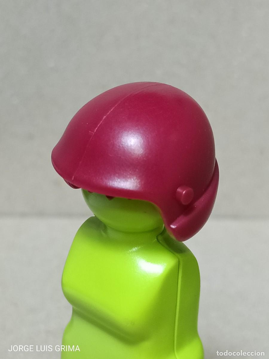 Playmobil: PLAYMOBIL CASCO MOTO ROJO GRANATE REF. 30239762 SETS 5237