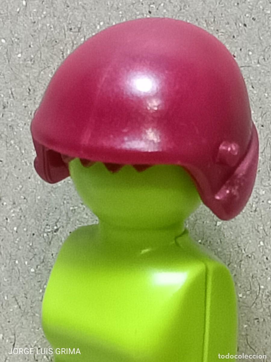 Playmobil: PLAYMOBIL CASCO MOTO ROJO GRANATE REF. 30239762 SETS 5237