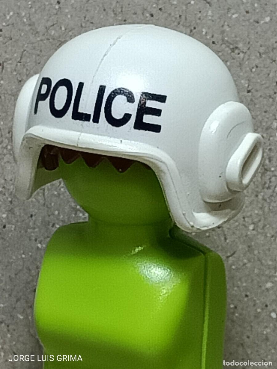 Playmobil: PLAYMOBIL CASCO PILOTO POLICIA REF. 30635480 SETS 3908 3090 3324 9988 7680