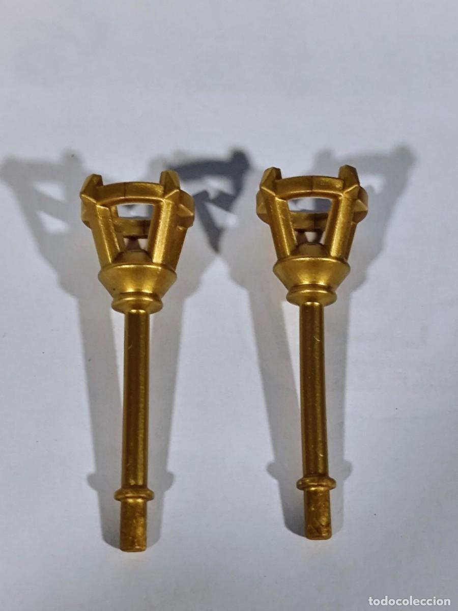 Playmobil: PLAYMOBIL 2X ANTORCHA DORADA - 20/9/15
