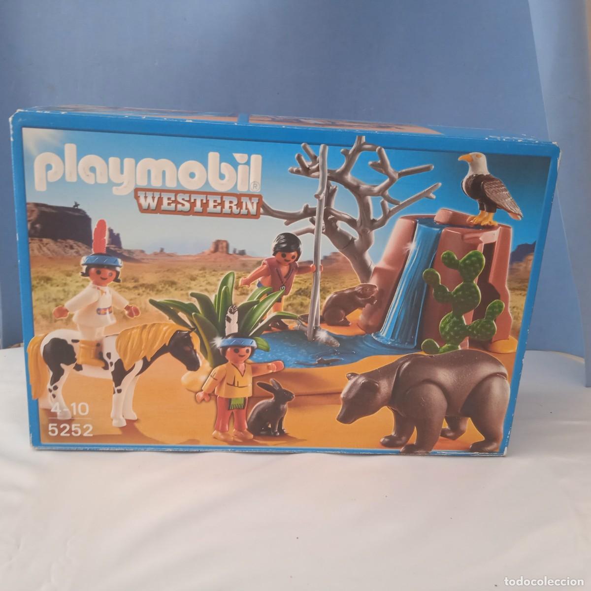 Playmobil: PLAYMOBIL : WEST , OESTE , INDIO : DIORAMA INDIOS PESCANDO - Foto 1