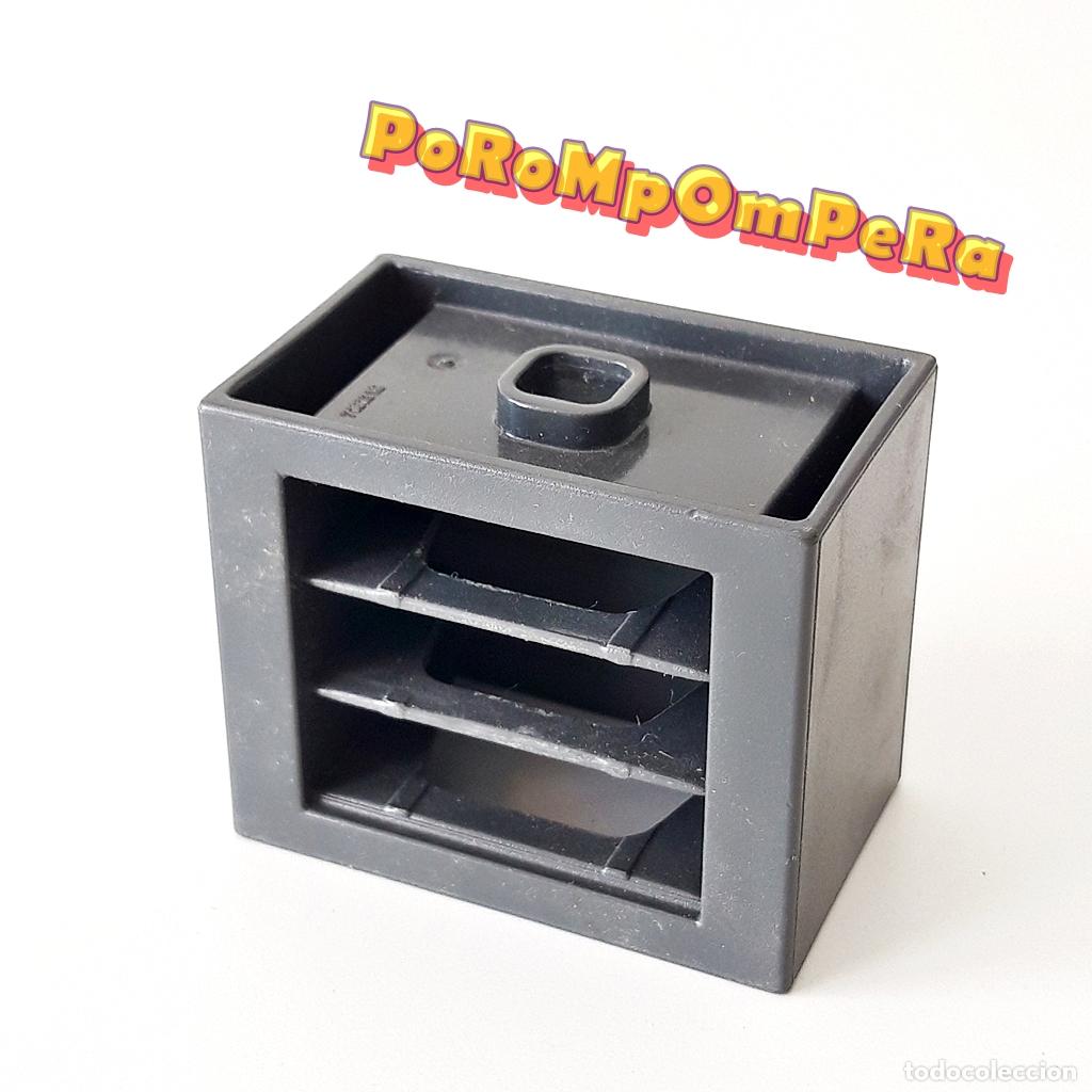 Playmobil: PLAYMOBIL CAJONERA GRIS OSCURA MUEBLE SIN CAJONES CG1