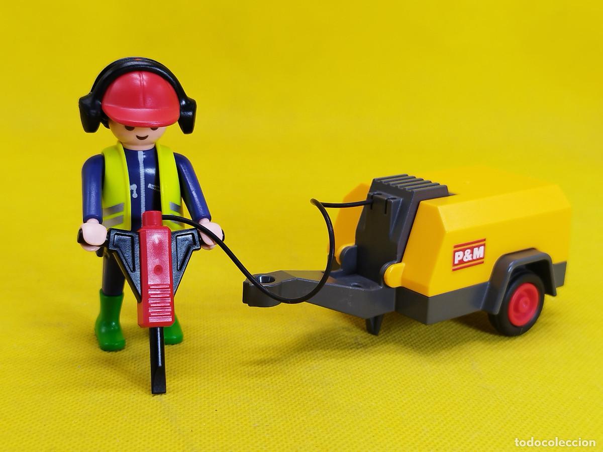Playmobil: Playmobil Obrero con compresor REF 3270 - Foto 2