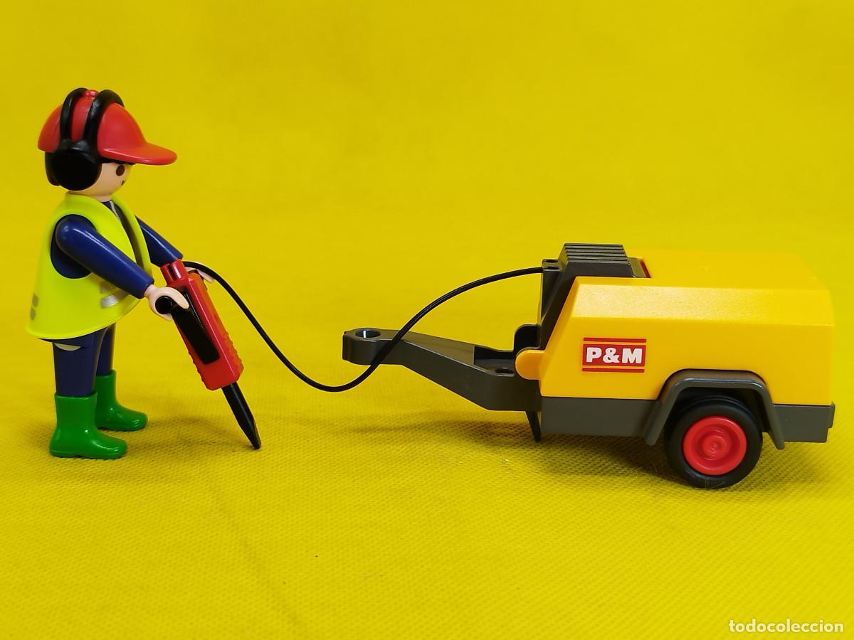 Playmobil: Playmobil Obrero con compresor REF 3270 - Foto 3