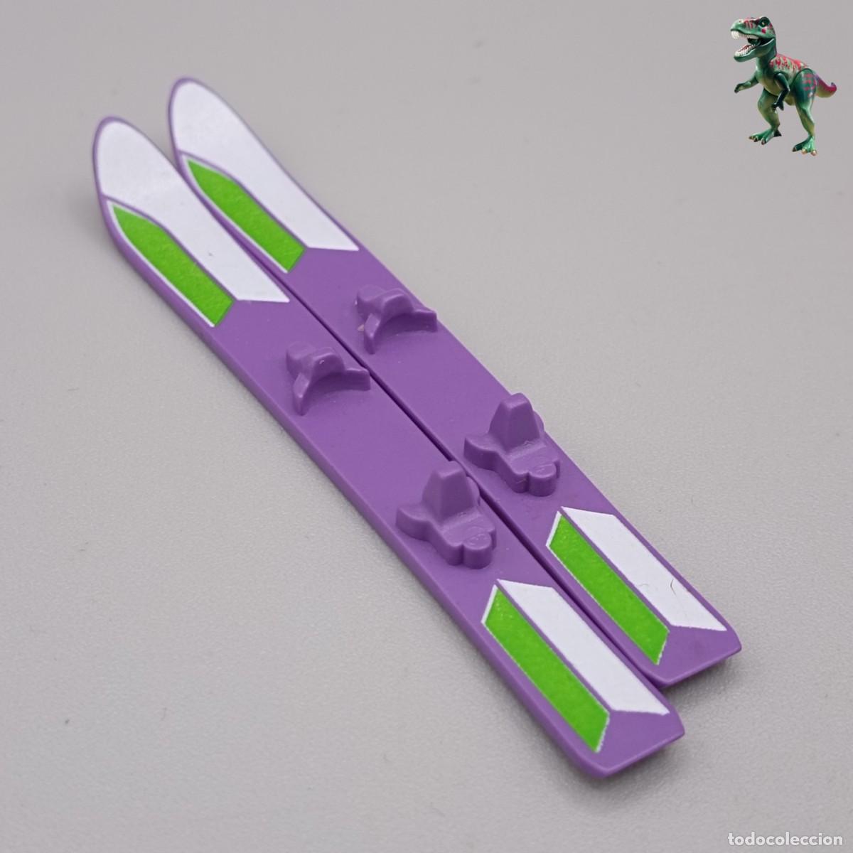 Playmobil: Playmobil Esquis Morados Ski Esquiador Deporte Invierno Nieve