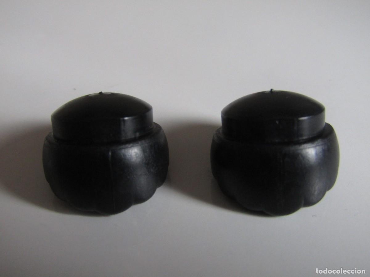 Playmobil: LOTE DE 2 PELUCAS NEGRAS ONDULADAS CLASICAS PARA CUSTOM PLAYMOBIL