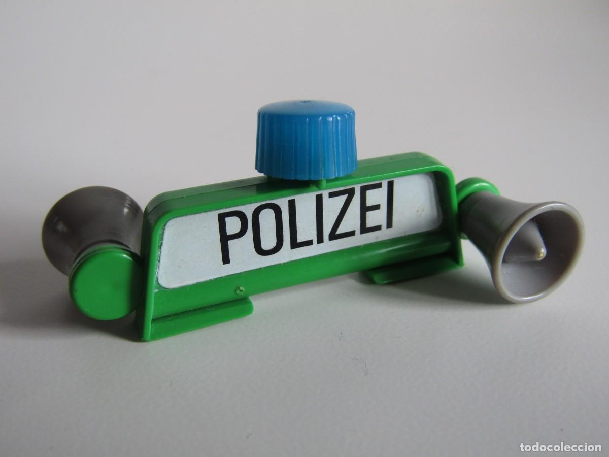 Playmobil: DIFICIL SIRENA LUZ COCHE DE POLICIA POLIZEI ANTIGUO 3215 PLAYMOBIL
