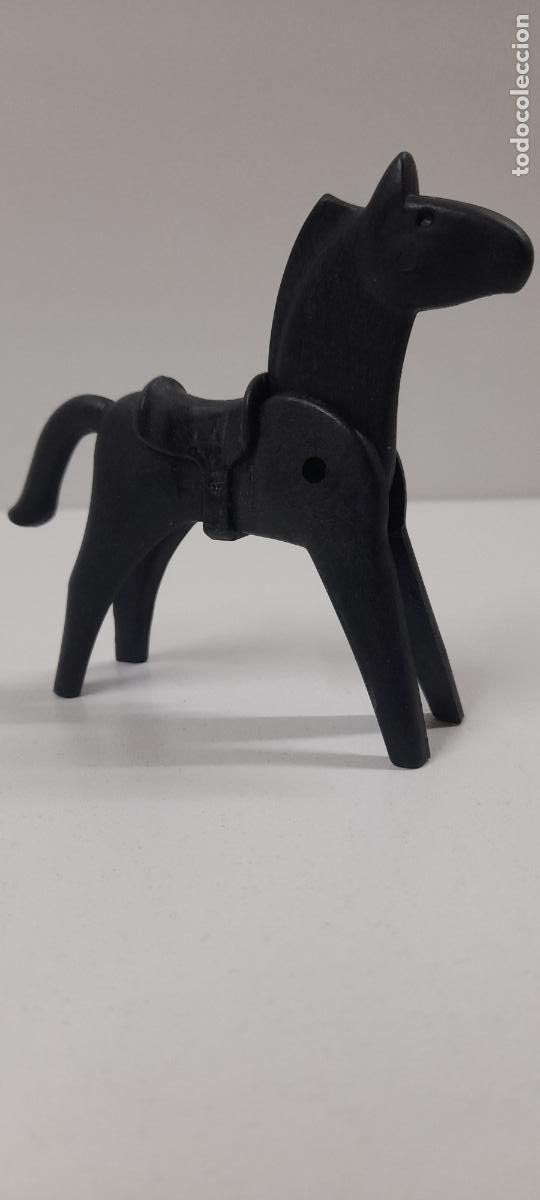 Playmobil: CABALLO NEGRO . REALIZADO POR PLAYMOBIL . ORIGINAL A&Ntilde;O 1974