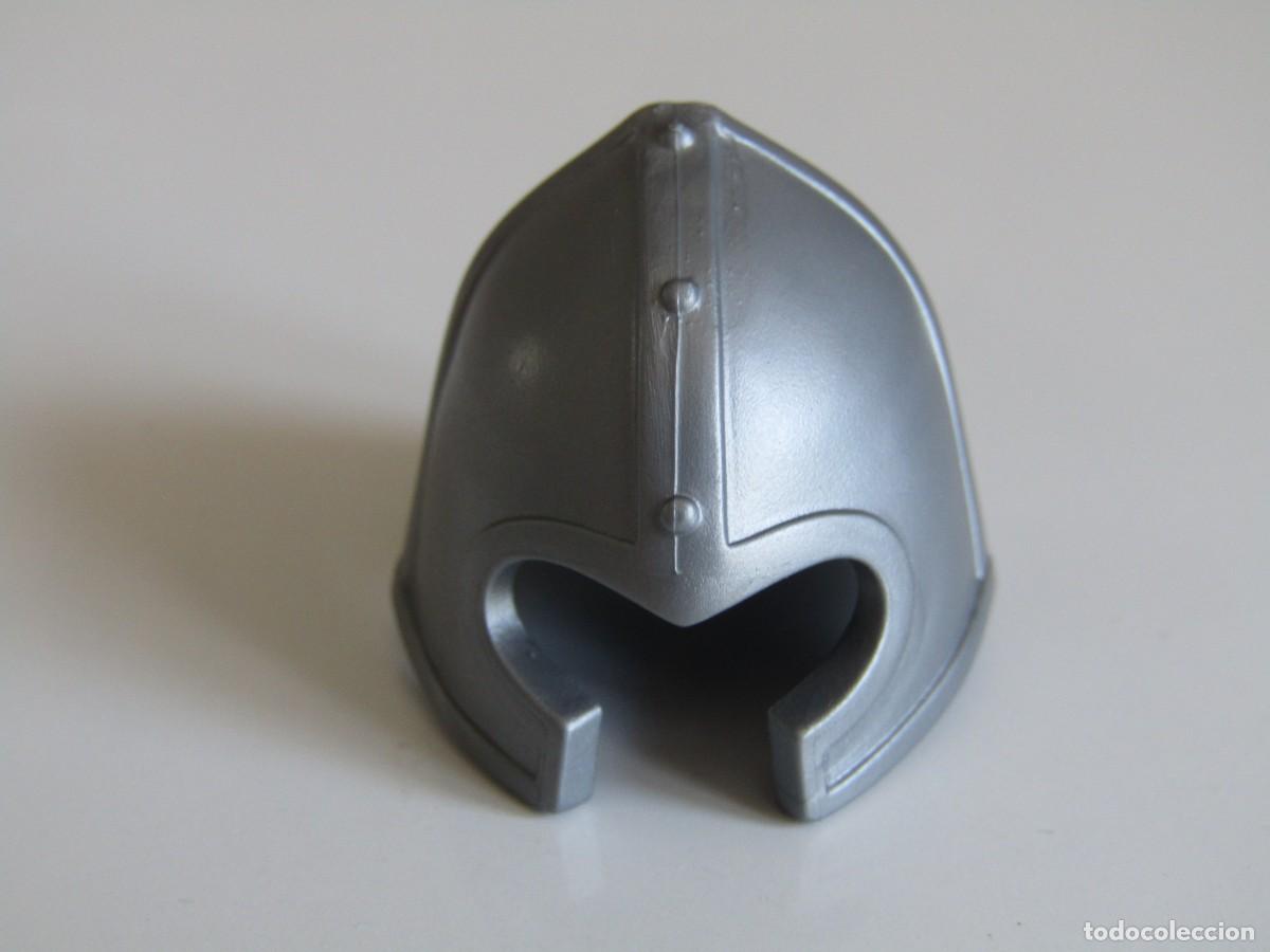 Playmobil: DIFICIL CASCO PLATEADO ESPECIAL CABALLERO MEDIEVAL ANTIGUO PLAYMOBIL