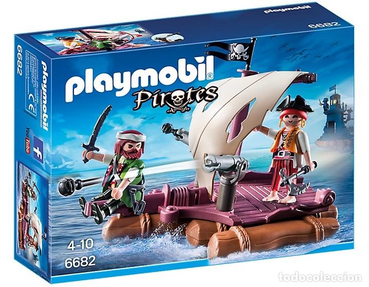 Playmobil: Playmobil 6682 Balsa Pirata con Piratas y Ca&ntilde;ones &iexcl;Nuevo en Caja!