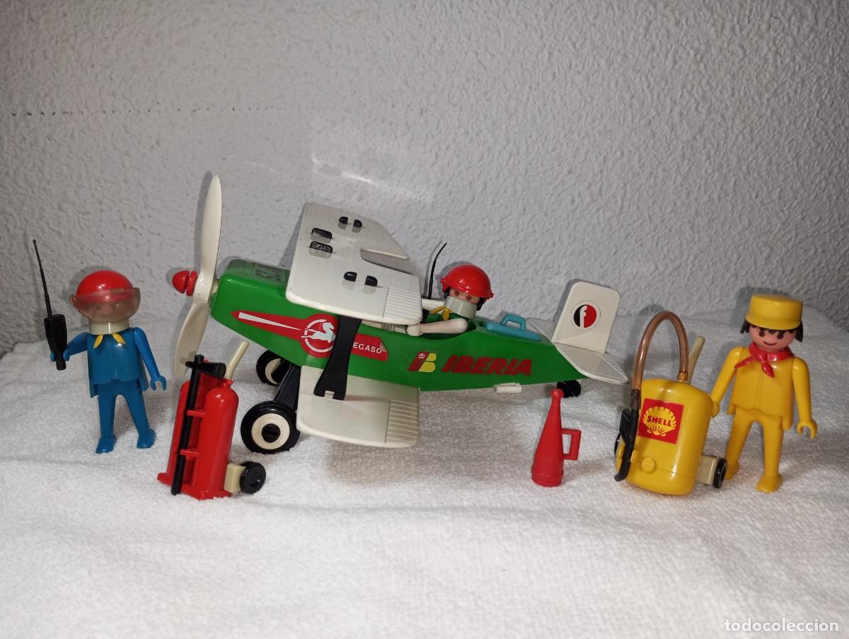 Playmobil: PLAYMOBIL FAMOBIL : ANTIGUO SET AVIONETA IBERIA PEGASO REF. 3246 A&Ntilde;OS 70 COMPLETO