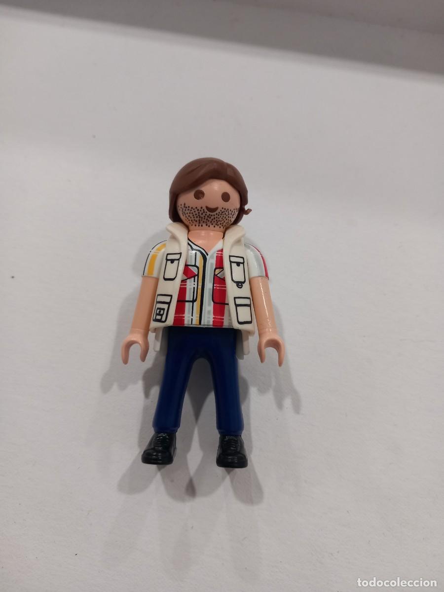Playmobil: Playmobil 1992 con chaleco figura mu&ntilde;eco accesorio complemento - Foto 1