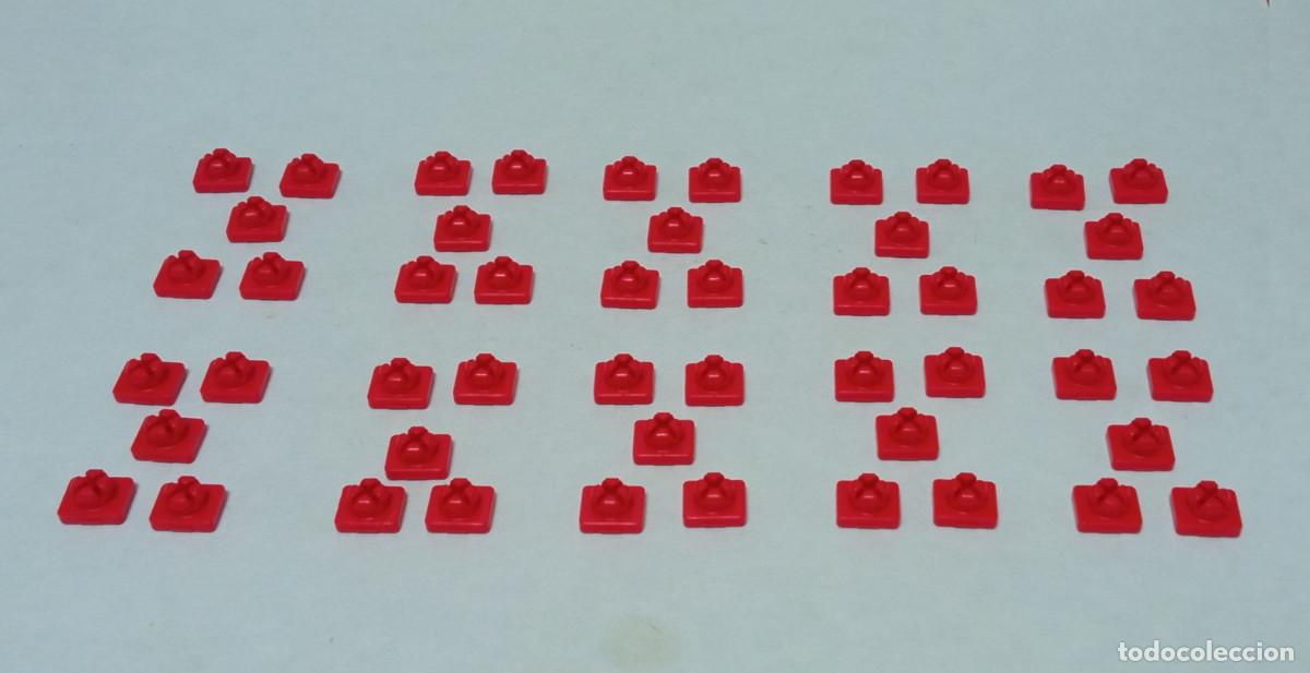 Playmobil: Playmobil - Conectores Rojos - 50 unidades