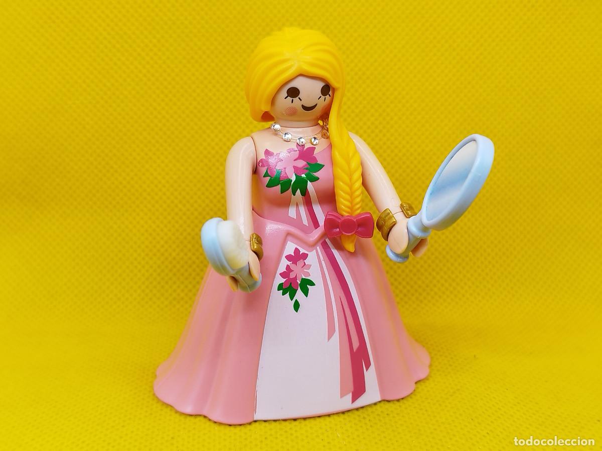 Playmobil: Playmobil Princesa con vestido rosa, mujer medieval