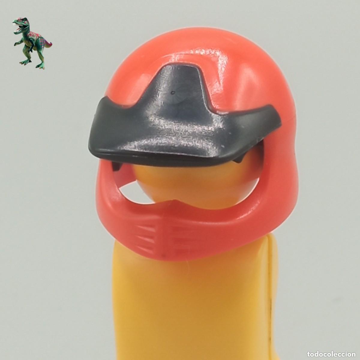 Playmobil: Playmobil Casco Naranja Piloto Moto Quad Lancha 30273140 4182 5085 5833 9854 71256