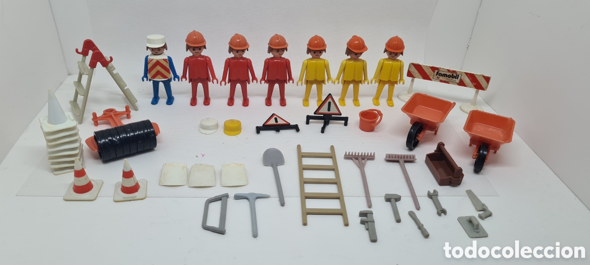 Clicks de Famobil Playmobil Años 70 Obras