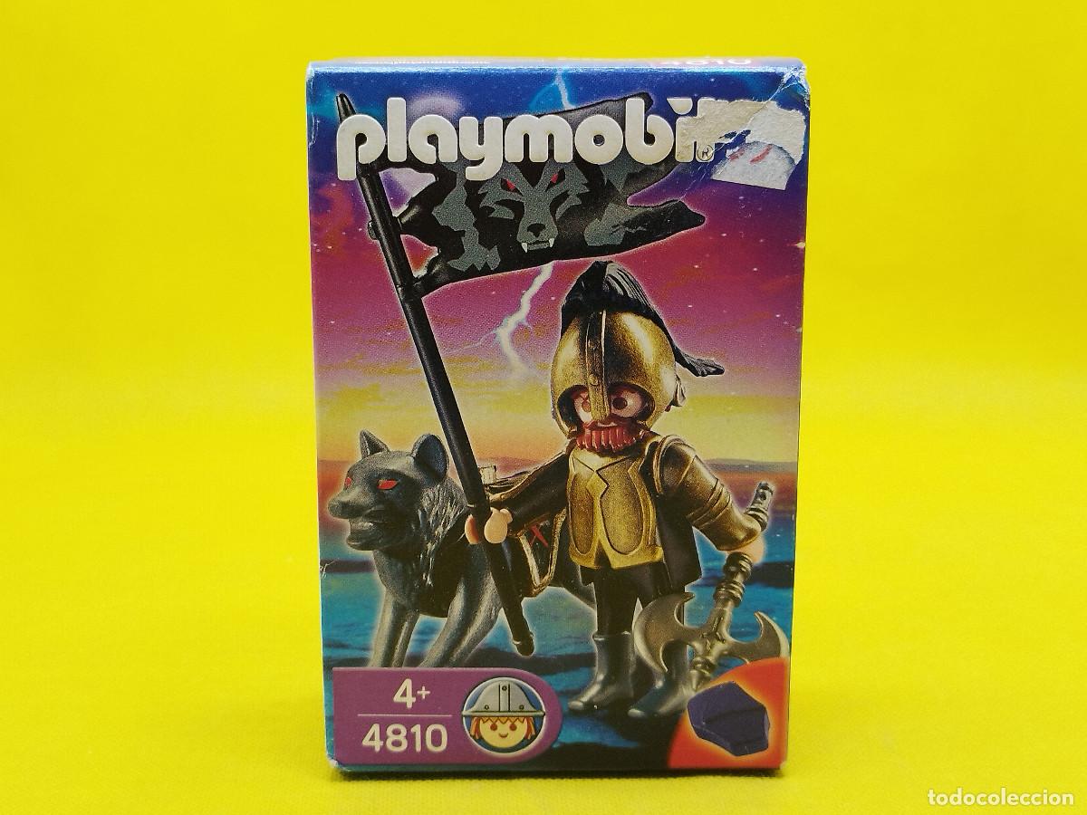 Playmobil: Playmobil Caballero con lobo y estandarte REF 4810