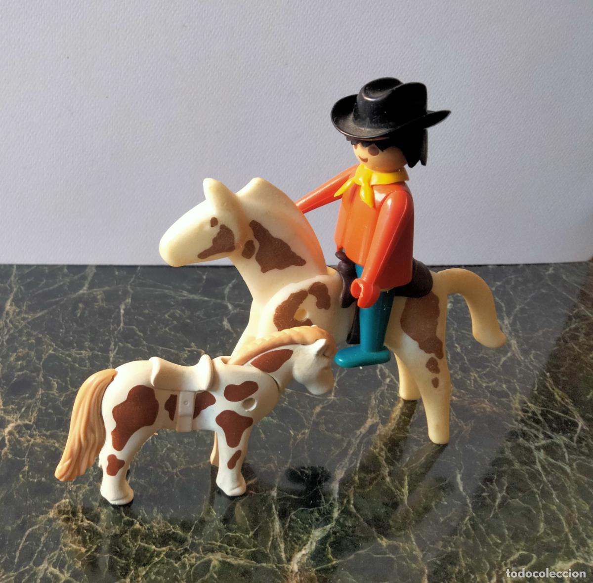 Playmobil: Playmobil caballo y potro con jinete