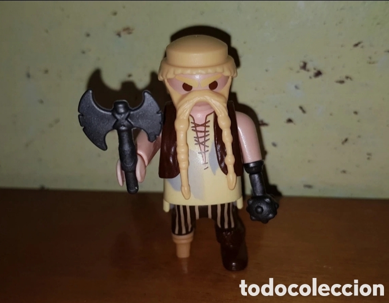 Playmobil: Figura playmobil C&oacute;mo entrenar a tu drag&oacute;n Bocon vikingo guerrero hacha