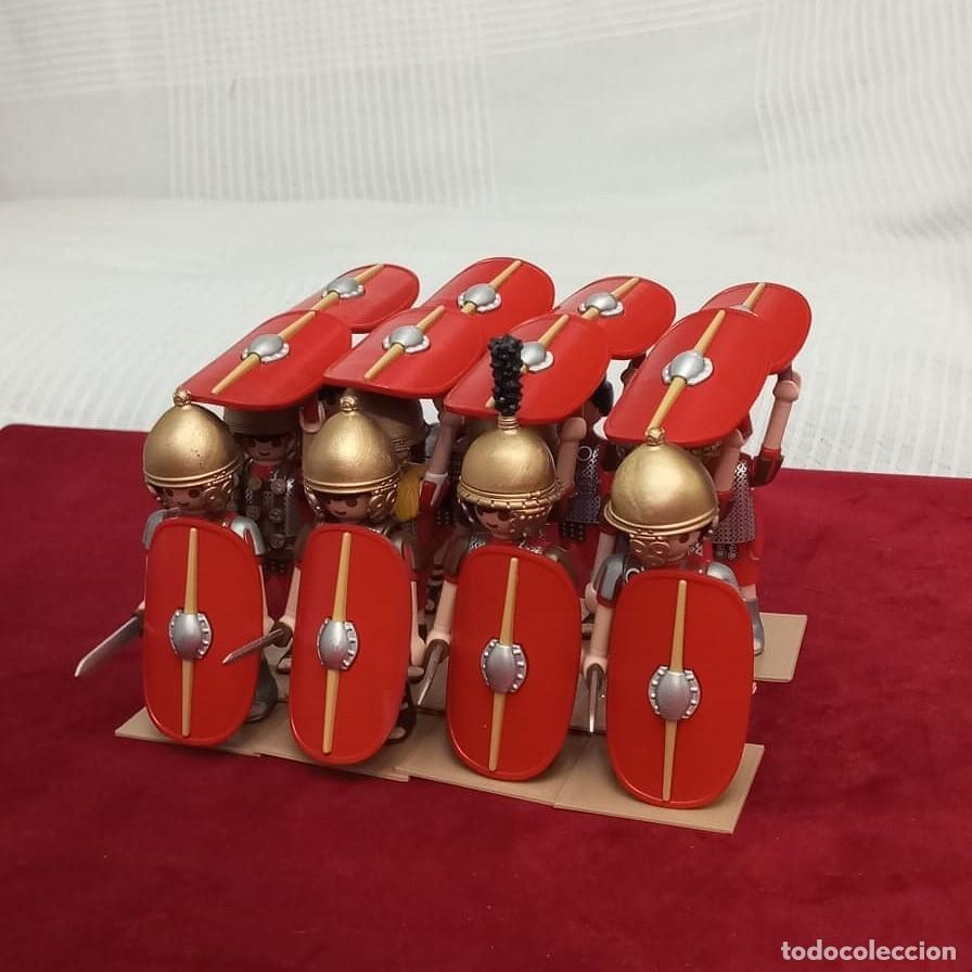 Playmobil: Testudo - 12 Escudos romanos ovales compatible Playmobil