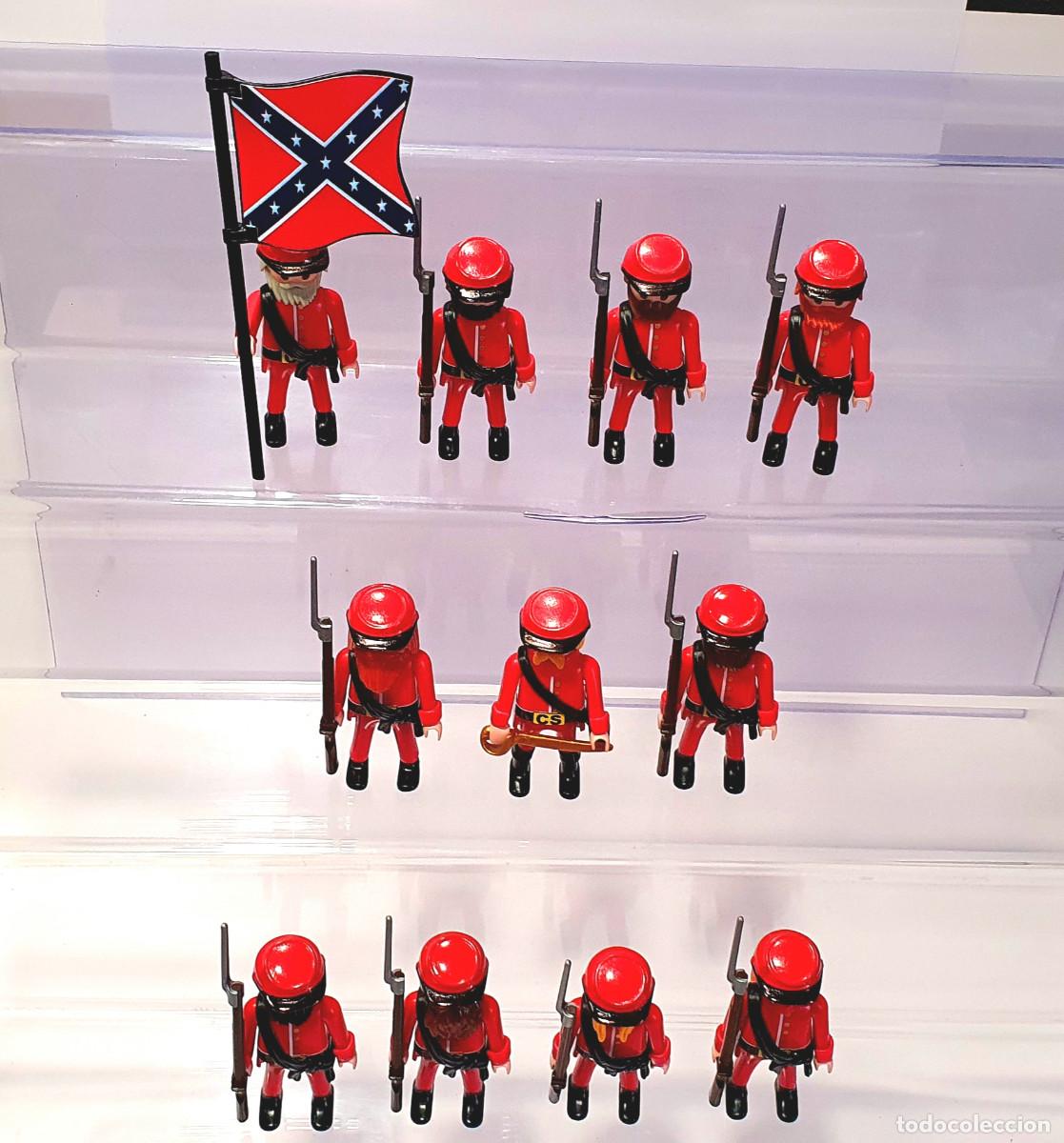 PLAYMOBIL Pezzi Sciolti: X5 Collari Azules Sudisti Yanqui Nordisti Confederados